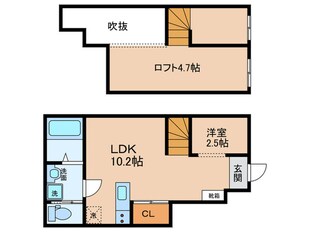 Raffine賑町の物件間取画像